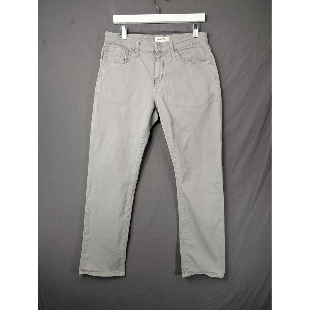GDW General Denim Works Bridge Mens Gray Straight Leg Chino Pants 32x30‎